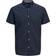 Jack & Jones Button Down Collar Short Sleeved Shirt - Blue/Navy Blazer