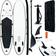 vidaXL Paddleboard Set with Accessories Inflatable Paddleboard Black and White