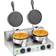 Royal Catering Gaufrier Rond 2 x 1.300 Watts RCWM-2600-R