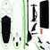 vidaXL Set Tavola da SUP Gonfiabile Verde Bianco