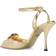 Dolce & Gabbana Devotion Metallic Leather Sandals - Gold/Tone