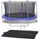 vidaXL Rete di Sicurezza per Trampolino Rotondo 3,66 m Nero