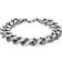 Tommy Hilfiger Chunky Filed Curb Bracelet - Silver