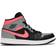 Nike Air Jordan 1 Mid - Black/Hot Punch/Light Smoke Grey