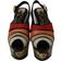 Dolce & Gabbana Floral Wedges - Black With Multicolor Floral Detailing