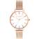 Olivia Burton Rainbow Rose Gold Mesh -rannekello OB16RB24