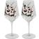 Nybro Crystal Skull Vinglas 35cl 2stk