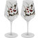 Nybro Crystal Skull Vinglas 35cl 2stk