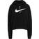 NIKE Swoosh Fleece Hoodie Women - Black/White