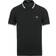 Fred Perry Twin Tipped Short Sleeve Polo Shirt - Black/Porcelain/Porcelain