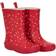 CeLaVi Rubber Boots Hearts - Red