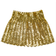 Boland Women's Sequins Mini Skirt Gold