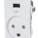 Lauritz Knudsen LK Fuga m/USB 1,5 modul - Hvid