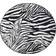 Wilton Zebra Svart, Vit 140cm