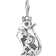 Thomas Sabo Charm Club Cat Constellation Charm Pendant - Silver/Multicolour