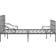 vidaXL Bed Frame with Slatted Base 95cm Sengeramme 140X200cm