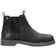 Jack & Jones Leather Stitched Boots M - Black/Pirate Black