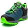 Salewa Kid's Waterproof Mountain Trainer - Blue/Dark Denim/Cactus