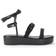 Michael Kors Marina Woven Lace-Up Sandal - Black