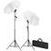 vidaXL Photo Studio with Backgrounds, Lamps and Umbrellas 300x300cm White