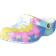 Crocs Kid's Classic Tie Dye Graphic Clog - White/Multi