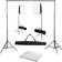 vidaXL Kit de Studio Photo avec Toile de Fond et Boîtes à Lumière Photographie de Portraits Produits Numériques Kit d'Eclairage Support de Trépied