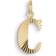 Jane Kønig Reflection A- Z Letters Pendant - Guld