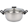 Quid Casserole Avec Couvercle En Verre Habitat Acier Inoxydable 30 cm