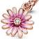 Pandora Daisy Flower Dangle Charm - Rose Gold/Pink/Transparent