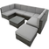 tectake Venice Loungesæt, 1 borde inkl. 6 sofaer