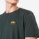 Alpha Industries Basic T Small Logo T-shirt - Dark Green/orange