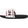 Hunter Original Terry Towelling Logo Adjustable Slides - Black/White