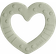Bibs Hammasrengas Baby Bitie Heart alkaen 3 kk salviaa