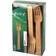 Papstar Fourchettes en bambou "pure" 16,5 cm
