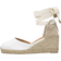 Castañer Espadrilles Compensées En Toile Woman White