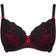 Pour Moi Amour Underwired Non Padded Bra - Black/Scarlet