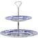 Spode Blue Italian 2-Tier Kagefad