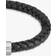 HUGO BOSS Braided Leather Bracelet - Silver/Black