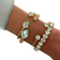 Caroline Svedbom Mini Drop Bracelet - Gold/Chrysolite