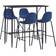 vidaXL 3051296 Bargrupp, 1 Bord inkl. 4 Stolar