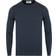 John Smedley Extra Fine Merino Crew Neck Midnight - Bleu