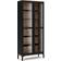 Tvilum Roomers China Black/Walnut Vitrineskab 88.7x202.8cm