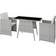 tectake Lausanne - Light Grey Bistro Set, 1 Table incl. 2 Chairs