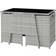 tectake Lausanne - Light Grey Bistro Set, 1 Table incl. 2 Chairs