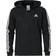 adidas Essentials French Terry 3-Stripes Full-Zip Hoodie - Black/White