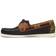 Sebago Docksides Mocassin Uomo - Blue Navy-Brown Tan-Green Musk