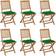 vidaXL 3065508 6-pack Garden Dining Chair