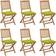 vidaXL 3065508 6-pack Garden Dining Chair