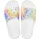 Crocs Classic Tie Dye Graphic Slide - White/Multi