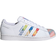 adidas Superstar - Cloud White/Blue/Orange